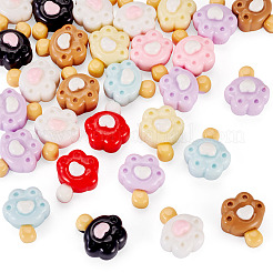 30Pcs Opaque Resin Decoden Cabochons&nbsp;RESI-TADJ0001-15