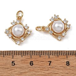 SHEGRACE Brass Pave Clear Cubic Zirconia Charms&nbsp;XGRQ4D928-663G