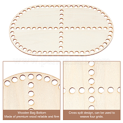 Wooden Crochet Basket Base&nbsp;TOOL-WH0051-16