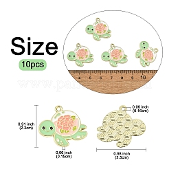 10Pcs Alloy Enamel Pendants&nbsp;ENAM-YW0004-77