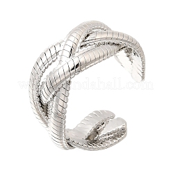 Brass Cuff Open Rings for Women&nbsp;RJEW-F215-11P