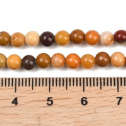 Round Natural Mookaite Beads Strands&nbsp;G-F216-4mm-19