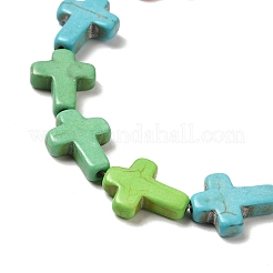 Synthetic Turquoise Dyed Beads Strands&nbsp;G-P507-06G