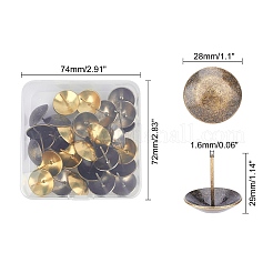 Iron Round Head Nails&nbsp;AJEW-GA0001-50