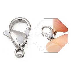Tarnish Resistant 316 Surgical Stainless Steel Lobster Claw Clasps&nbsp;316-FL12A
