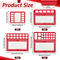 4Pcs 4 Styles Felt Bead Design Board&nbsp;DIY-BC0012-77