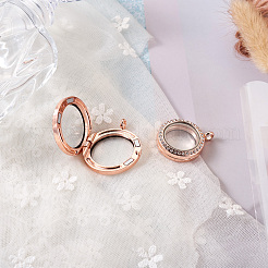 4Pcs 2 Style Alloy Glass Crystal Rhinestone Pendants&nbsp;PALLOY-TA0002-36D