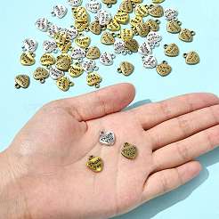 60Pcs 3 Colors Tibetan Style Alloy Charms&nbsp;FIND-FS0004-52
