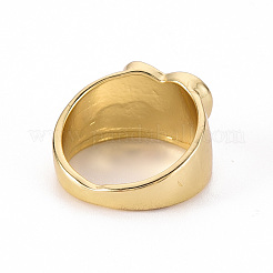 Alloy Enamel Wide Band Rings&nbsp;RJEW-N034-009D-RS
