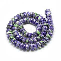 Synthetic Ocean White Jade Beads Strands&nbsp;G-S257-5x10mm-01