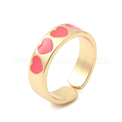 Brass Cuff Open Rings&nbsp;RJEW-C164-01A-G