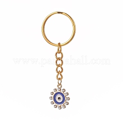 Evil Eye Enamel Rhinestone Keychain&nbsp;KEYC-JKC00464