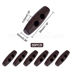 Rice Wooden Buttons&nbsp;BUTT-WH0020-14