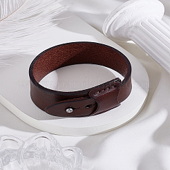 1Pc Punk Cowhid Leather Bracelets&nbsp;BJEW-LP0003-55A