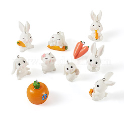 20Pcs 10 Styles Opaque Resin Pendants&nbsp;RESI-BT0001-27