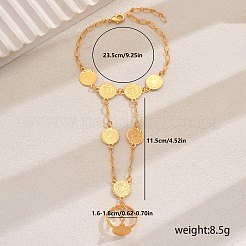 Elegant Middle Eastern Style Brass Finger Ring Bracelets for Women&nbsp;EQ8786