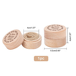 Wood Ring Box&nbsp;OBOX-WH0009-008