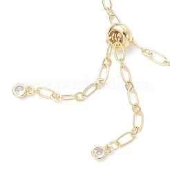 3MM Brass Figaro Chain Slider Bracelet Makings&nbsp;AJEW-JB01418
