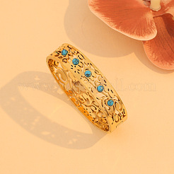 Hollow 304 Stainless Steel Hinged Bangles for Women&nbsp;FS-WG5FB75-01