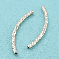 925 Sterling Silver Tube Beads&nbsp;STER-Q191-01D-S