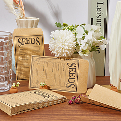 Self-Adhesive Kraft Paper Seed Saving Envelopes&nbsp;AJEW-WH20011-80B
