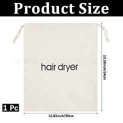 Canvas Cloth Hair Dryer Packing Drawstring Bags&nbsp;ABAG-WH20027-005C