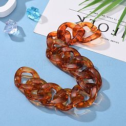 Handmade Opaque Acrylic Curb Chains&nbsp;X-AJEW-JB00813