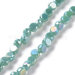 Electroplate Glass Beads Strands&nbsp;GLAA-E036-03-M