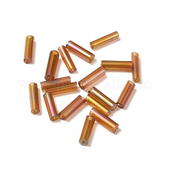 Glass Round Bugle Beads&nbsp;GLAA-WH0031-50I