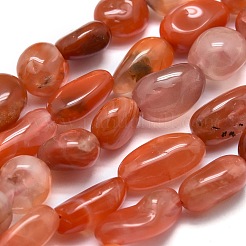 Natural South Red Agate Beads Strands&nbsp;G-O186-B-15
