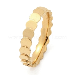 Flat Round 304 Stainless Steel Finger Rings&nbsp;RJEW-V001-01G