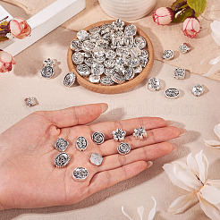 80Pcs 8 Styles Tibetan Style Alloy Beads&nbsp;TIBEB-TA0001-31