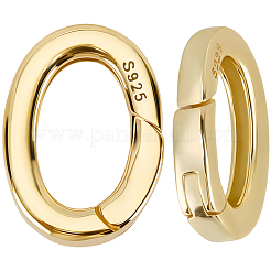 2Pcs 2 Styles 925 Sterling Silver Spring Gate Rings&nbsp;STER-SC0001-69