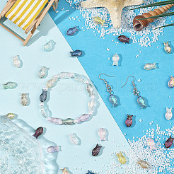 90Pcs 15 Colors Transparency Electroplate Glass Beads&nbsp;GLAA-SC0002-88
