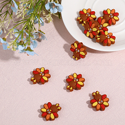 10Pcs Thanksgiving Day Food Grade Eco-Friendly Silicone Focal Beads&nbsp;SIL-CA0001-57