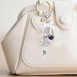 1Pc Heart with Bowknot Alloy Pendant Decorations&nbsp;KEYC-BM0001-22