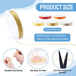 50M 5 Colors 12-Ply Polyester Threads&nbsp;NWIR-TA0001-40D