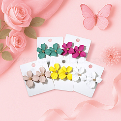 Flower Alloy Stud Earrings&nbsp;EJEW-HY0001-09