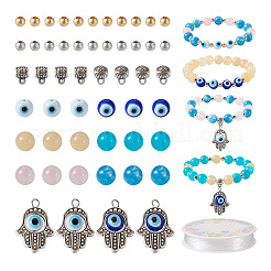 DIY Evil Eye Bracelet Making Kit&nbsp;DIY-FW0001-33
