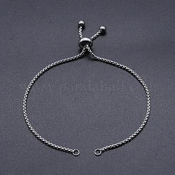 Tarnish Resistant Adjustable 201 Stainless Steel Slider Bracelets Making&nbsp;STAS-S105-JN646-1