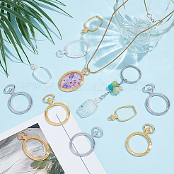 24Pcs 6 Styles Alloy Open Back Bezel Pendants&nbsp;FIND-SP0006-06