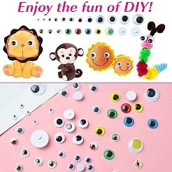 20 Styles Wiggle Googly Eyes Cabochons DIY Scrapbooking Crafts Toy Accessories&nbsp;KY-YW0001-69