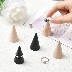 10Pcs 2 Colors Wood Ring Holders&nbsp;AJEW-YW0002-20