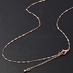 Brass Link Chain Necklaces for Women&nbsp;NJEW-D302-35RG
