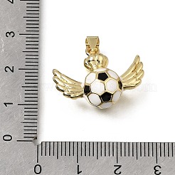Brass Enamel Pendants&nbsp;KK-C262-10A-G