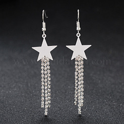 Alloy Rhinestone Dangle Earrings&nbsp;FS-WG581BF-02