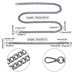 Aluminum Curb Chain Bag Handles&nbsp;FIND-PH0002-13B