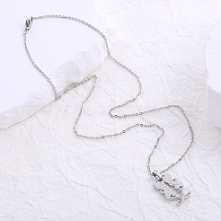 304 Stainless Steel Mythical Shape Pendant Necklaces for Women&nbsp;ZL3099
