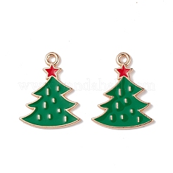 Christmas Alloy Enamel Pendants&nbsp;ENAM-M056-02KCG