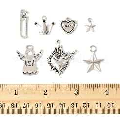 40Pcs 7 Styles Tibetan Style Alloy Pendants&nbsp;FIND-FS0004-31